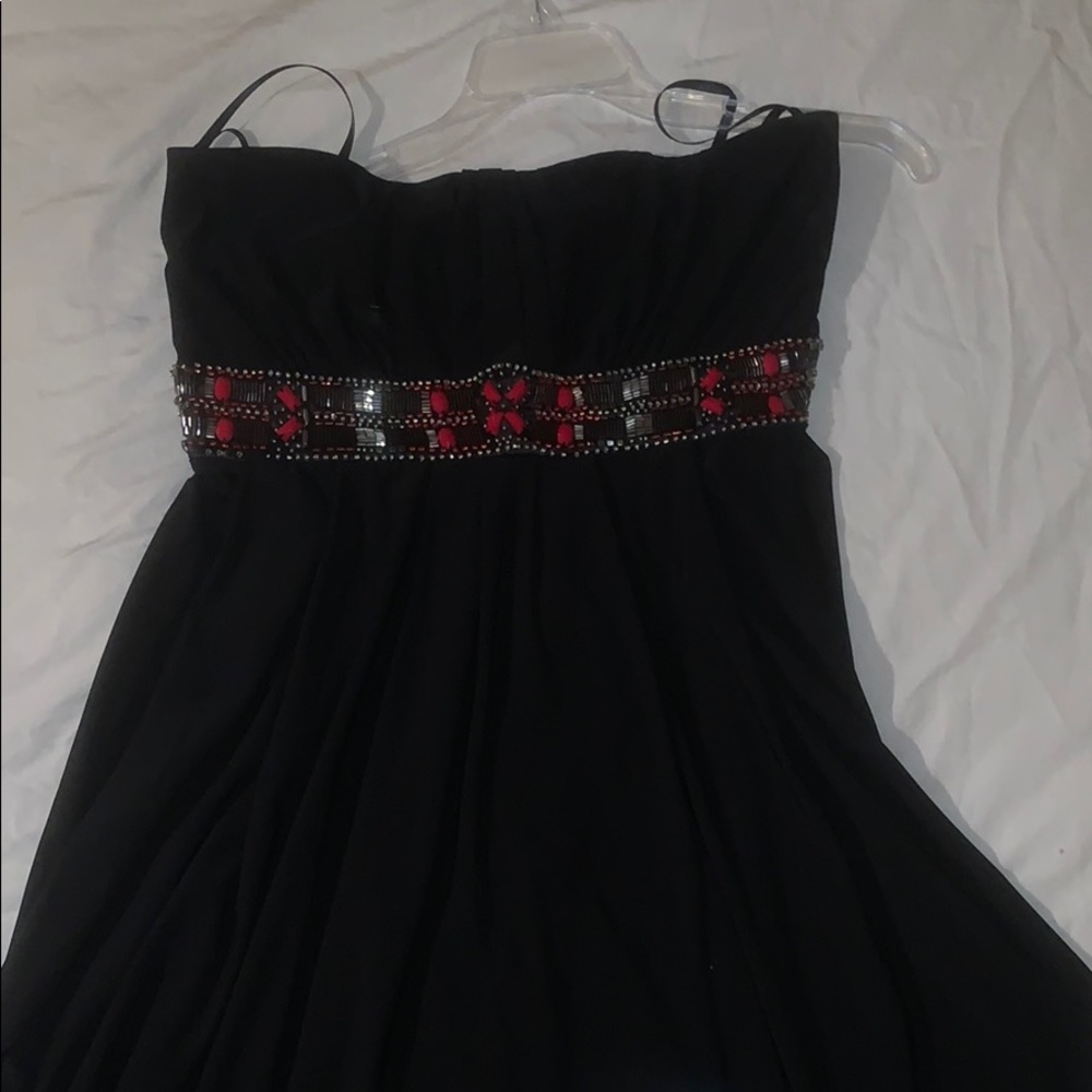 White House Black Market black strapless dress